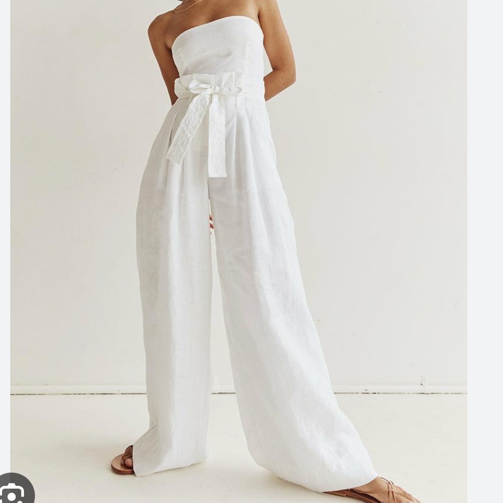 Dissh linen high wasted pants